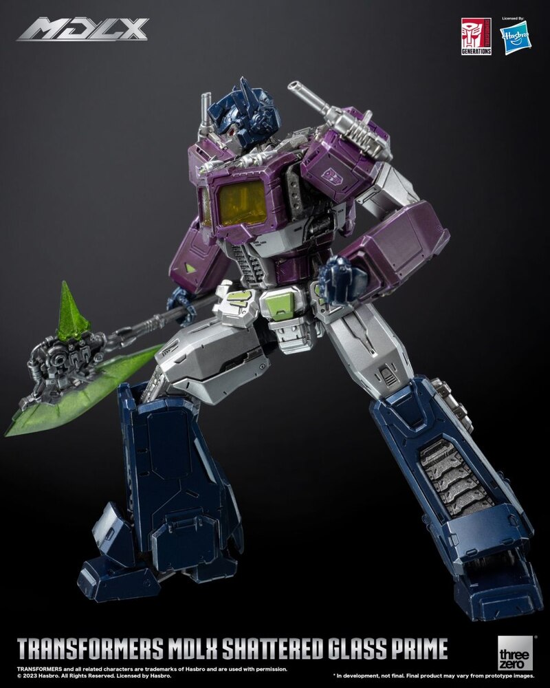 threezero MDLX Shattered Glass Optimus Prime Official Transformers